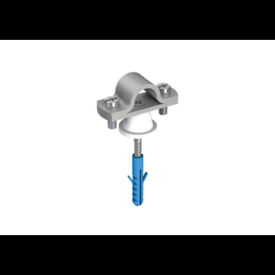 Art. 1189_Zidni nosač za hvataljke i štapne uzemljivače, vodič Ø 16mm, Inox V2A